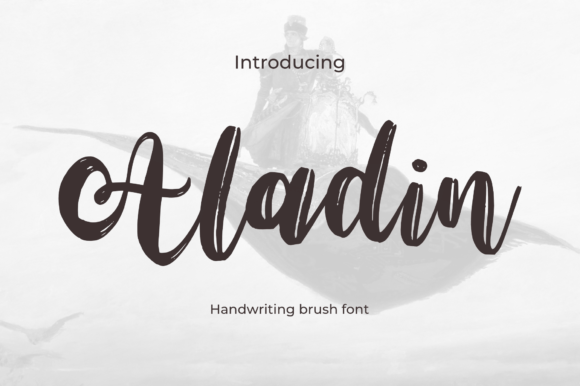 Aladin: The Brush Script Font That Feels Like a Whiteboard Sketch