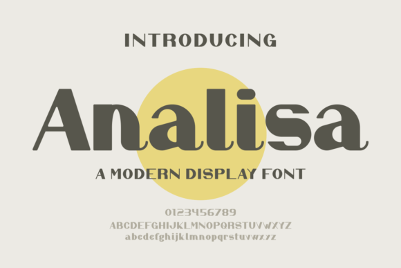 Analisa: A Bold and Authentic Modern Typeface