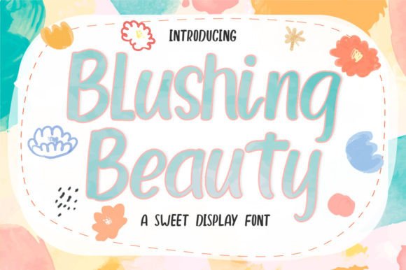 Blushing Beauty: A Sweet Handwritten Font for Creative Projects