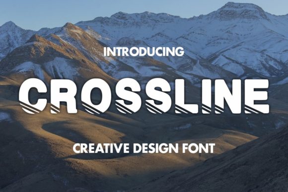 CROSSLINE: A Bold Hand-Lettered Font for Authentic Designs