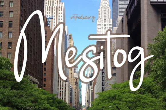 Mesitog: The Handwritten Font for Modern Designers