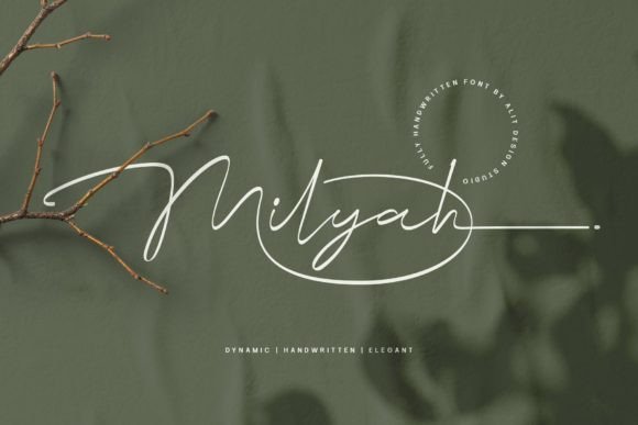 Milyah: The Stylish Signature Font for Modern Branding