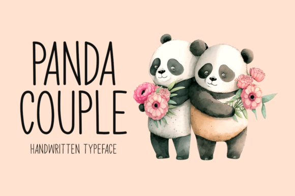 Panda Couple: A Handwritten Font That Feels Like a Conversation
