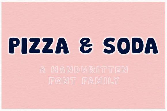 Pizza & Soda: A Bold Typeface for Headlines That Pop