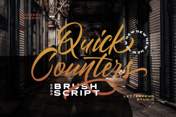 Quick Counters: Your Go-To Handwritten Font for Authentic Designs