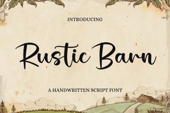 Rustic Barn: A Handwritten Font for Authentic Branding