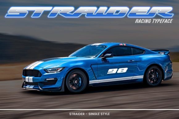 Straider: The Racing Typeface for Adrenaline-Fueled Design