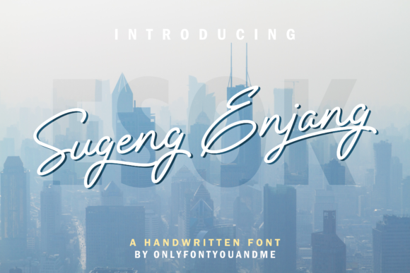 Sugeng Enjang: The Handwritten Font for Elegant Invitations & Branding