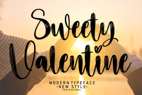 Sweety Valentine: Elevate Your Projects with This Bold Brush Font