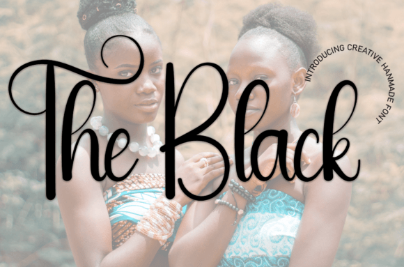 The Black: A Handwritten Font for Friendly, Modern Design
