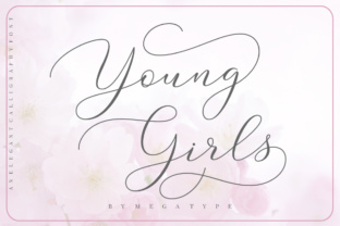 Young Girls Script: A Sweet Calligraphy Font for Elegant Design